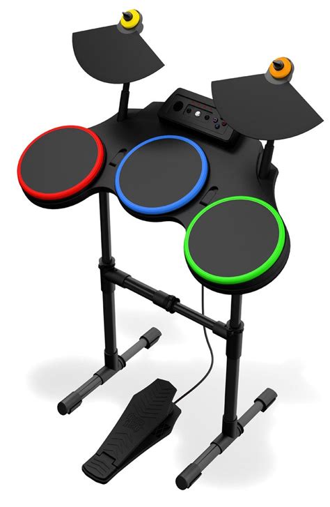 Rock Band PS3 Bundle Drum Set w/ Pedal,Guitar,dongle,Mic and game ...