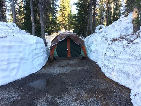 Crater Lake National Park. Camping in Mazama Campground. : camping