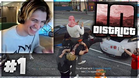 xQc GTA RP Server District 10 | Part 1 (with chat) FULL VOD - YouTube