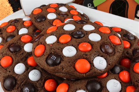 Halloween M&M Cookies - Two Sisters