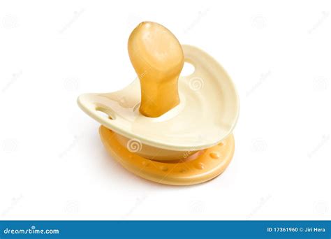 Yellow pacifier stock photo. Image of pacifier, born - 17361960