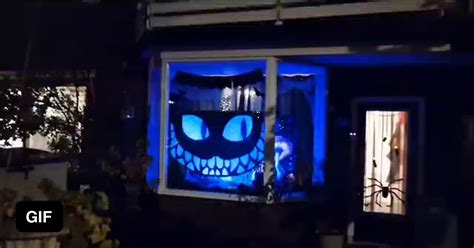 This years Halloween decorations at night! - 9GAG