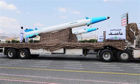 Yemen's Houthi group displays "home-made long-range" missiles at parade ...