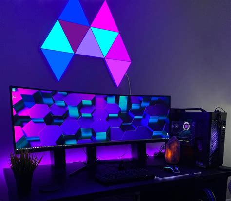 hexagon lights for gaming room