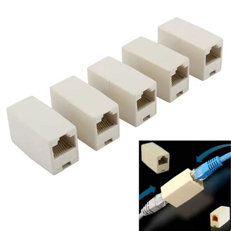 5pcs/lot High quality Newtwork Ethernet Lan Cable Joiner Coupler ...