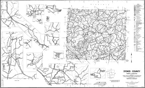 1990 Road Map of Stokes County, North Carolina