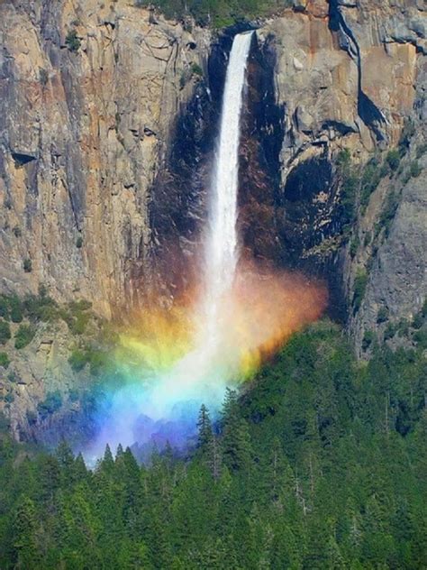 Water Rainbow in Yosemite National Park. | Beautiful nature, Beautiful ...