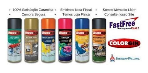 Tinta Spray Para Plástico 1522 - Prata Metálico - Colorgin - R$ 42,00 ...