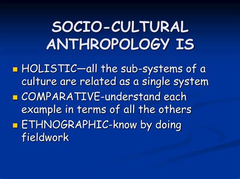 PPT - 4 SUBFIELDS OF ANTHROPOLOGY PowerPoint Presentation, free ...