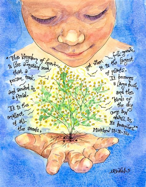 Mustard Seed Parable Scripture Art Print Catechesis of the - Etsy