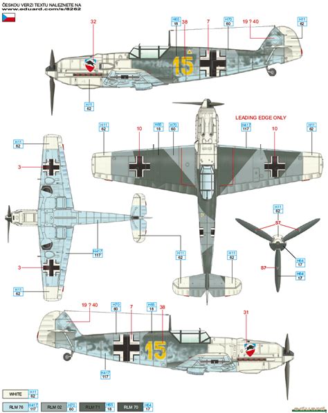 Messerschmitt Bf 109E-3 JG 52 Camouflage Color Profile