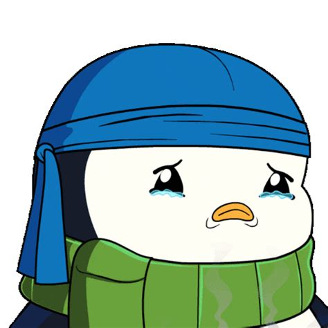 Crying Penguin Sticker - Crying Cry Penguin - Discover & Share GIFs