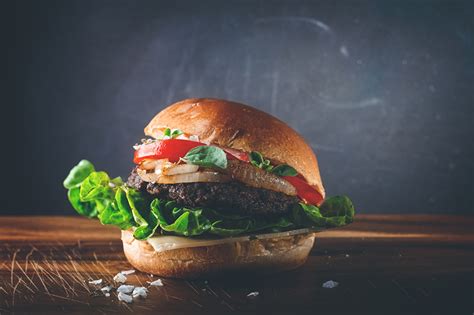 Papeis de parede Fast food Hambúrguer Hortaliça De perto Alimentos ...