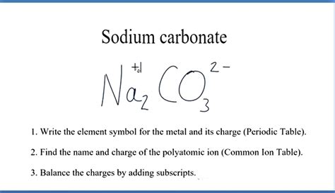 What Is the Sodium Carbonate Formula?