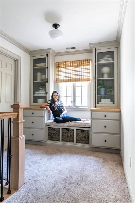 DIY Built-In Bookcases, Cabinets, and Window Bench