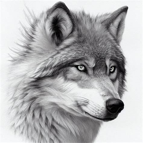 Cool Wolf Drawings In Pencil