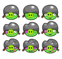 Image - Small helmet pig sprites by chinzapep-d57z4bs.png - Angry Birds ...