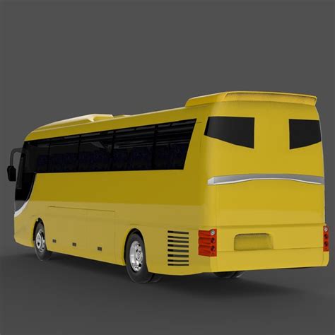 hino bus coach 3d model