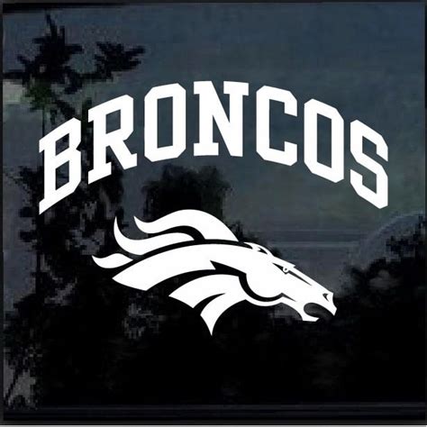 Denver Broncos Window Decal Sticker | | Denver broncos, Decals stickers ...