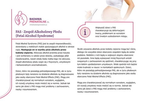 FAS - Zespół Alkoholowy Płodu (Fetal Alcohol Syndrome) | PPT