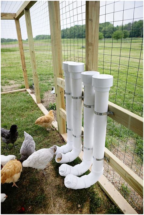 DIY Chicken Feeders From PVC - Sugar Maple Farmhouse