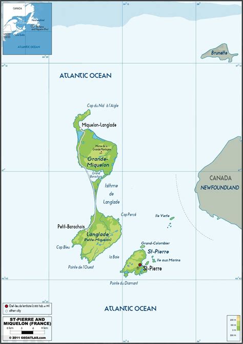 St Pierre et Miquelon Map • mappery