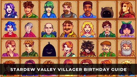 Stardew Valley Villager Birthday Guide - KeenGamer