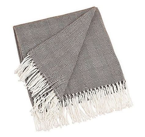 Herringbone Design Throw Blanket (Chocolate) - Walmart.com