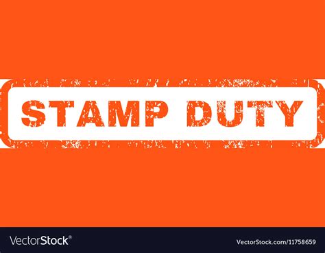 Stamp duty rubber Royalty Free Vector Image - VectorStock