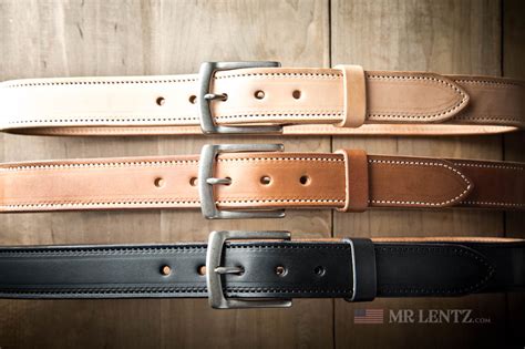 Leather Gun Belts - USA Made, Steel Reinforced | Mr. Lentz Leather