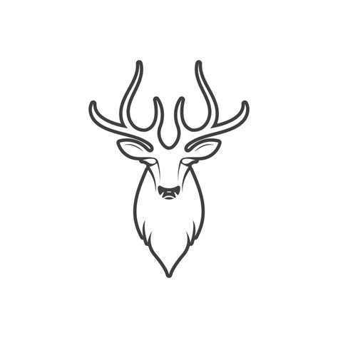 Deer ilustration logo vector 20273911 Vector Art at Vecteezy