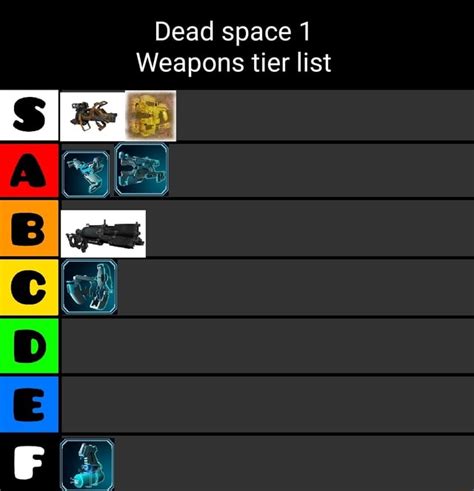 Dead space 1 Weapons tier list - iFunny