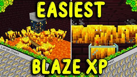 EASIEST BLAZE XP FARM In MINECRAFT BEDROCK 1.20! - YouTube