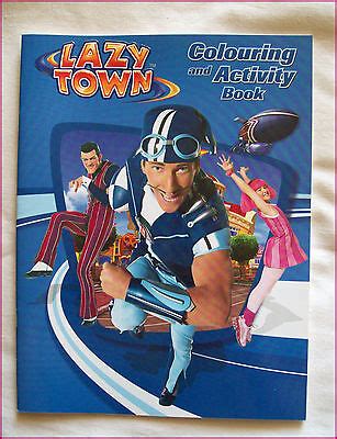 LAZY TOWN - COLOURING & ACTIVITY BOOK - Awesome 24pg Sportacus LAZYTOWN ...