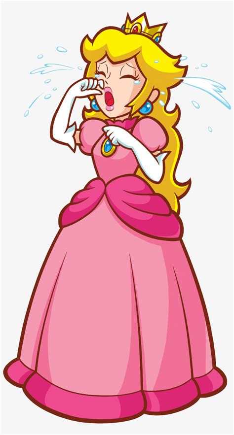 100px-peach Cry - Super Princess Peach Sad - 861x1500 PNG Download - PNGkit