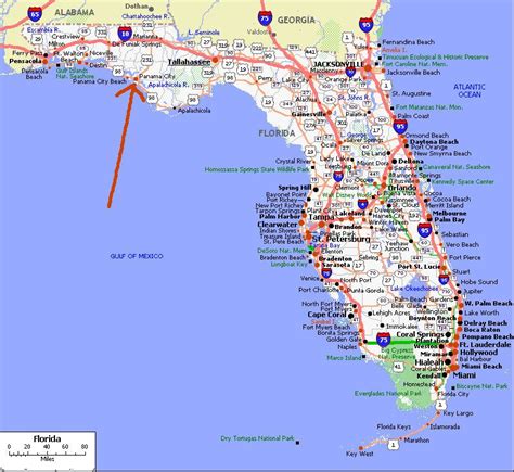 Map of Florida and Panama City Beach | florida | Pinterest | Panama ...