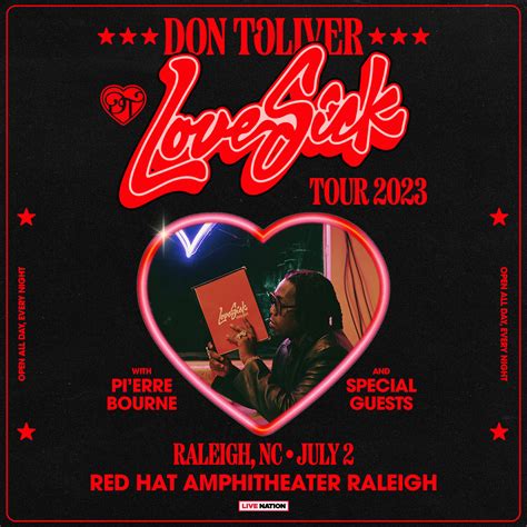 Don Toliver - Thee Love Sick Tour 2023 with Pi’erre Bourne | Red Hat ...