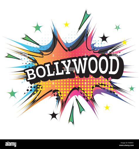 Bollywood Comic Text in Pop Art Style. Vector Illustration Stock Vector ...