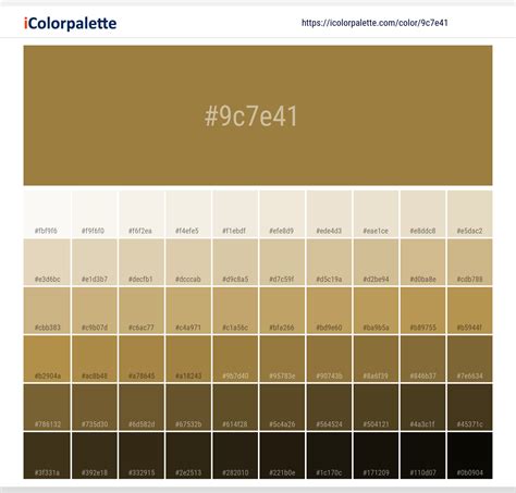 Pantone 17-0843 Tcx Bronze Mist Color | Hex color Code #9C7E41 ...