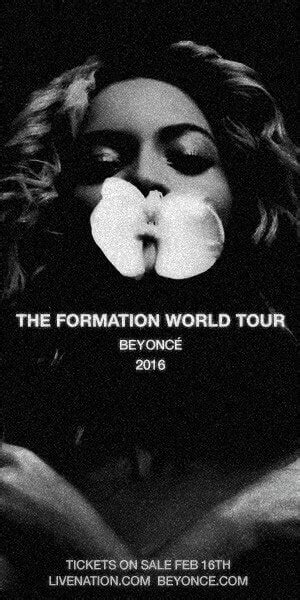 Beyonce Announces The Formation World Tour