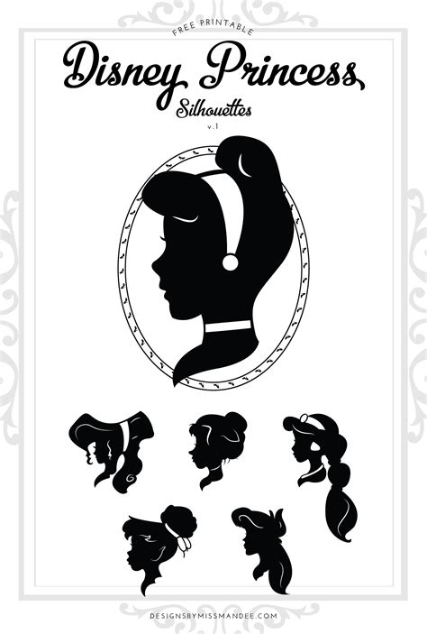 Disney Princess Silhouettes v.1 - Designs By Miss Mandee