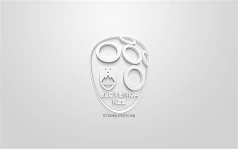 Slovenia national football team, creative 3D logo, white background, 3d ...