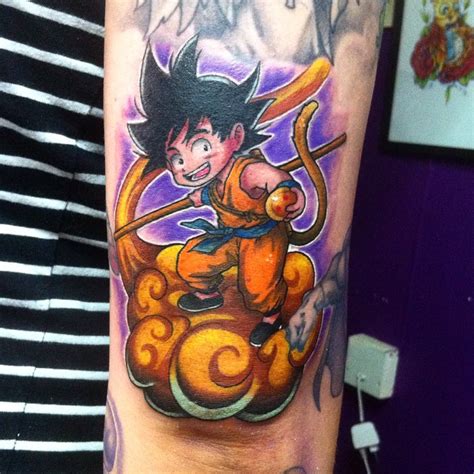 Kid Goku on Nimbus Tattoo by Hamdoggz on DeviantArt