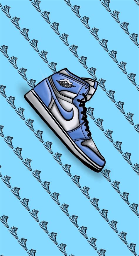 Jordan 1 Retro UNC wallpaper | Sneakers wallpaper, Jordan logo ...