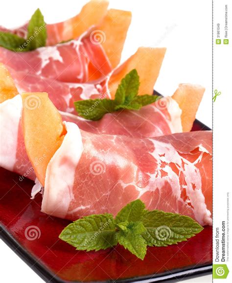 Parma ham and melon stock image. Image of healthy, diet - 31861049