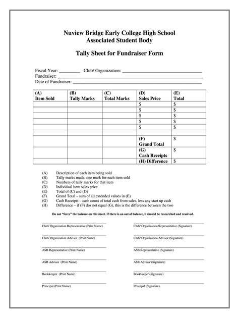 Tally Sheet Template - Fill and Sign Printable Template Online | US ...