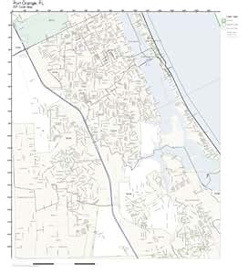 Amazon.com: ZIP Code Wall Map of Port Orange, FL ZIP Code Map Laminated ...