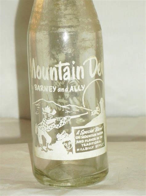 Barney and Ally --Clear -- Mountain Dew Bottle 1951 | #1921208159