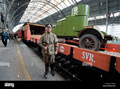 A replica of the train in which World War One Czechoslovak legions ...