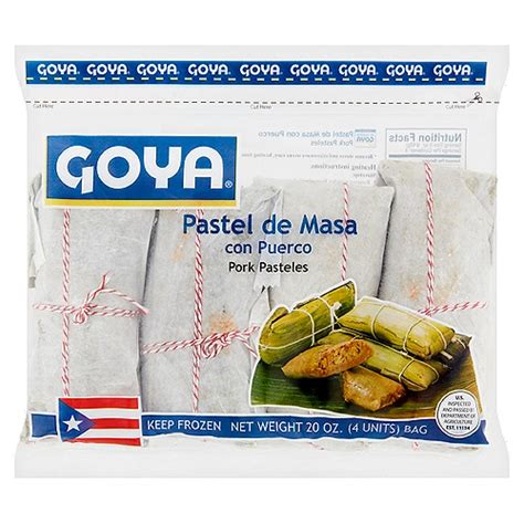 Goya Pastel de Masa con Puerco Pork Pasteles, 4 count, 20 oz